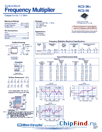 Datasheet KC2-36+ manufacturer Mini-Circuits